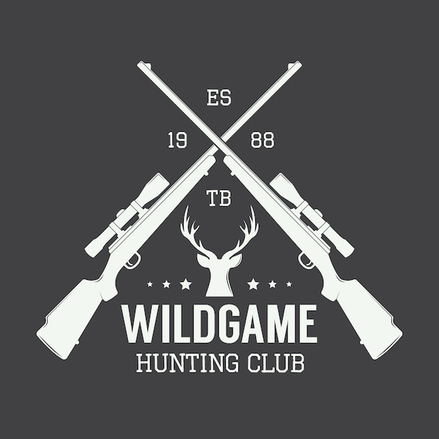 Download Free Hunting Label Premium Vector Use our free logo maker to create a logo and build your brand. Put your logo on business cards, promotional products, or your website for brand visibility.