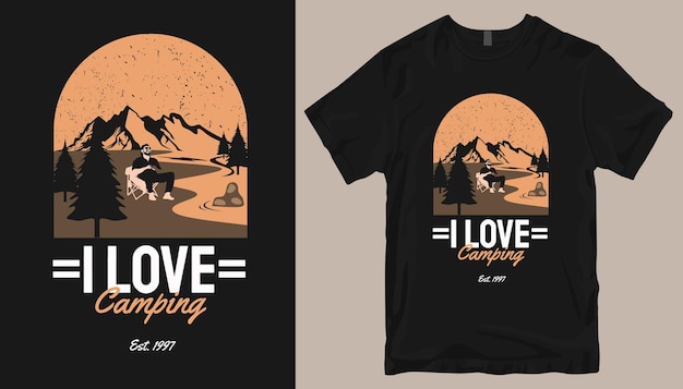 i love camping shirt