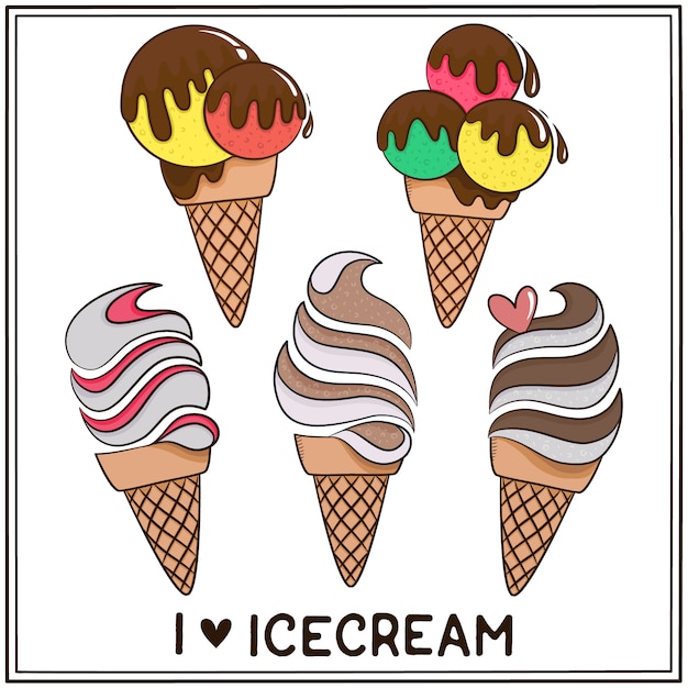 I love ice cream background