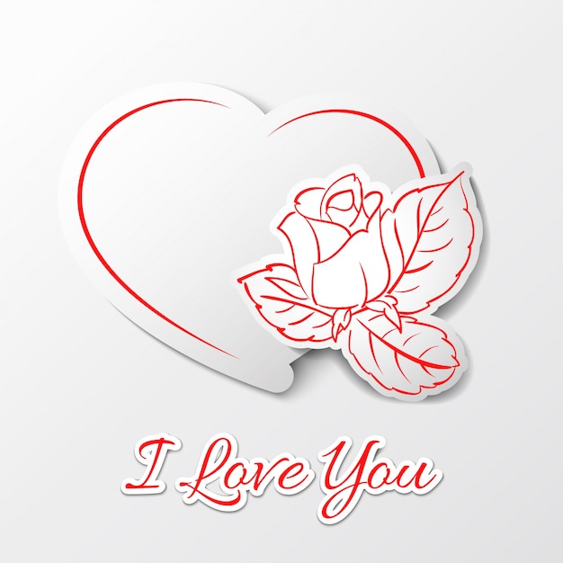 Download Free Vector | I love you! valentine's day.