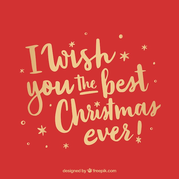 Download I wish you the best christmas eve Vector | Free Download