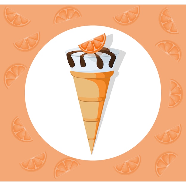 Ice cream background design