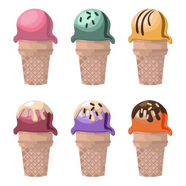 Ice cream cone background