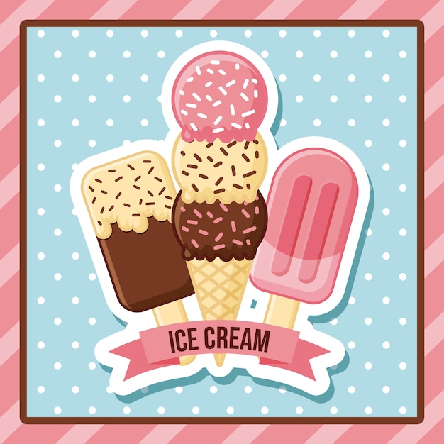 doll ice cream cartoon