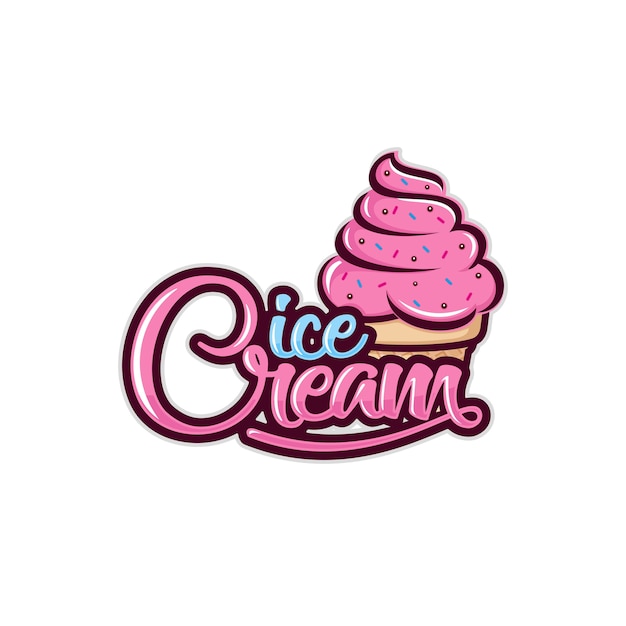 Download Free Ice Cream Logo Template Premium Vector Use our free logo maker to create a logo and build your brand. Put your logo on business cards, promotional products, or your website for brand visibility.