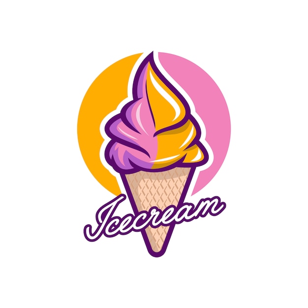 Premium Vector | Ice cream logo vector
