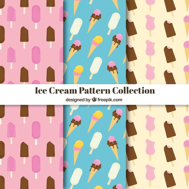 Ice cream pattern collection