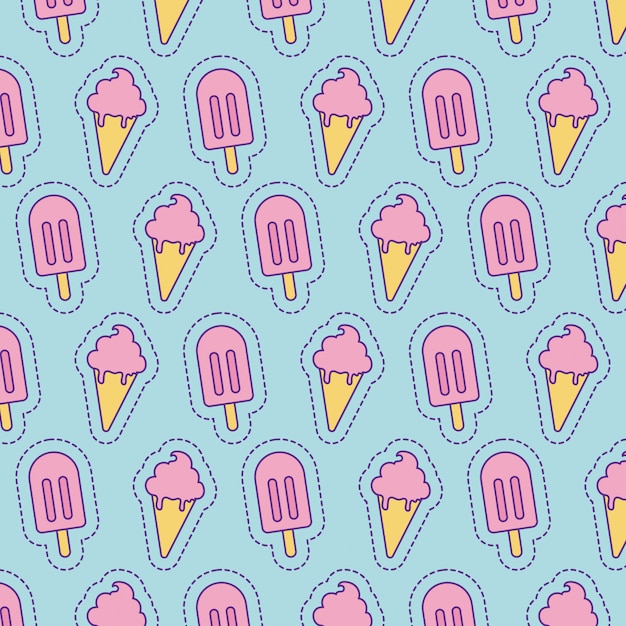Premium Vector | Ice creams background