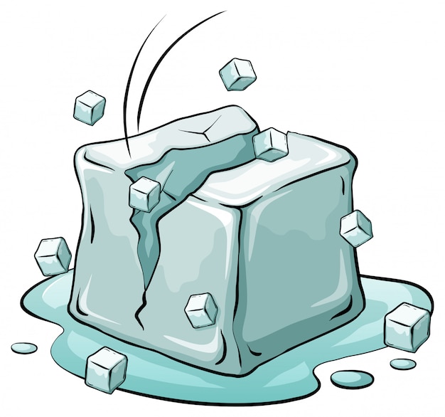 An ice cube Vector | Free Download