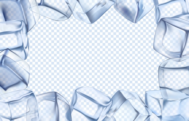 Printable Borders With Ice Cubes