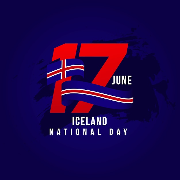 Premium Vector Iceland national day