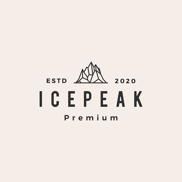 Download Free Icepeak Mount Hipster Vintage Logo Icon Illustration Premium Vector Use our free logo maker to create a logo and build your brand. Put your logo on business cards, promotional products, or your website for brand visibility.