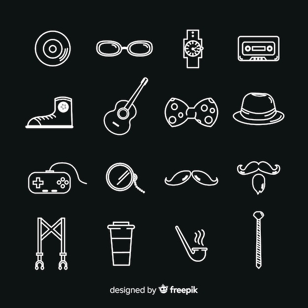 Download Free Vector | Icon collection for business card