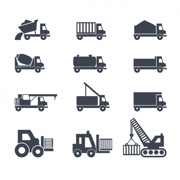 Free Vector | Icons about trucks