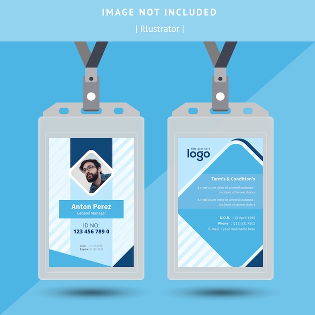 Premium Vector | Id card design