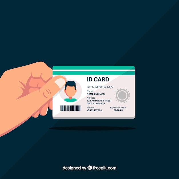 Id card illustration | Free Vector