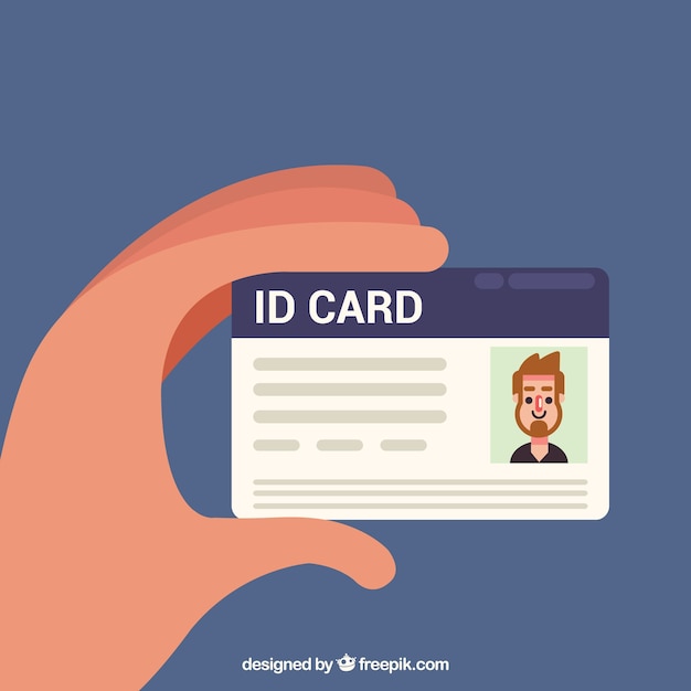 Free Vector | Id card illustration