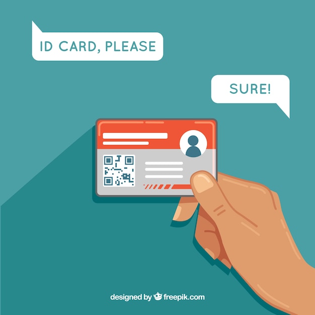 Id card illustration | Free Vector