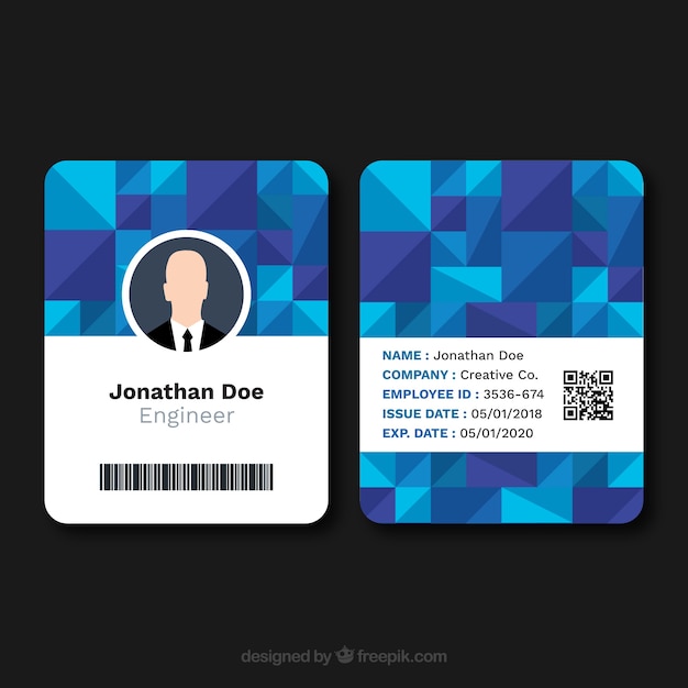 free id card making templates