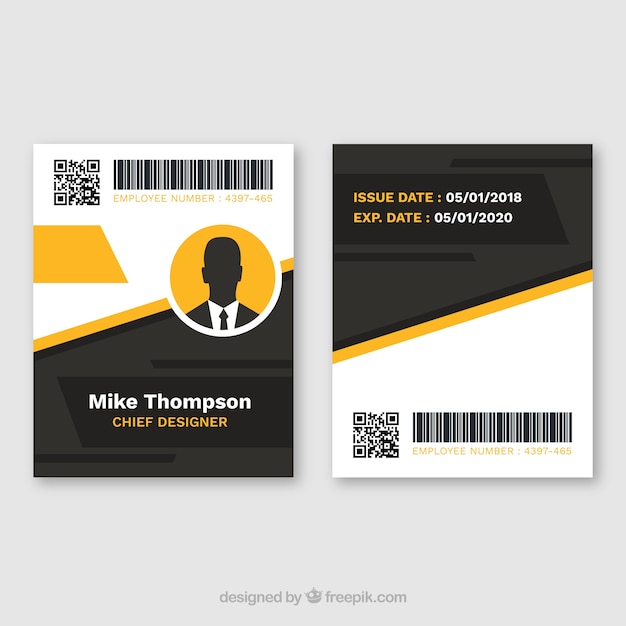 Free Vector | Id card template