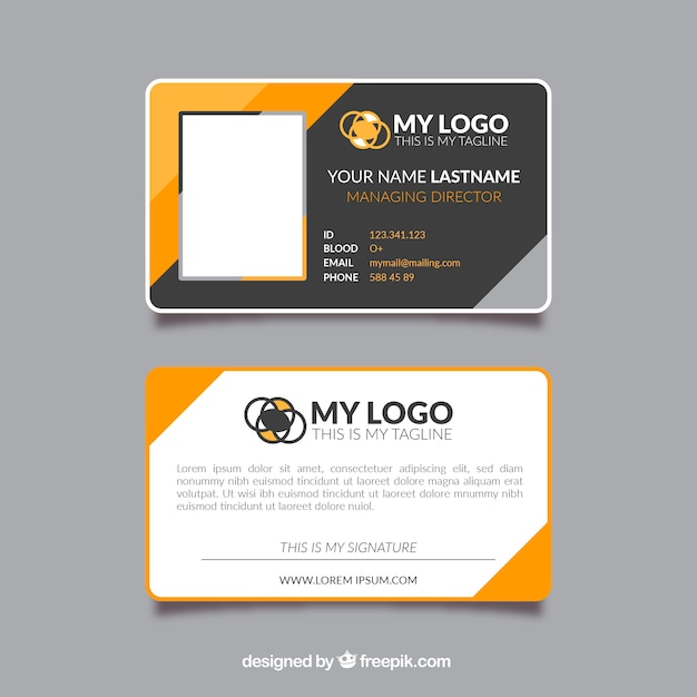 free-vector-id-card-template