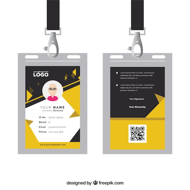 id card template vector free download id card template vector free download