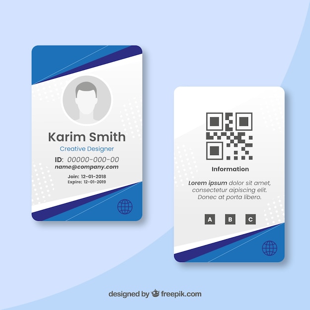 id card templates free download