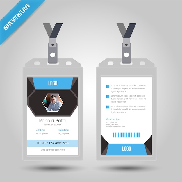 Premium Vector | Id card