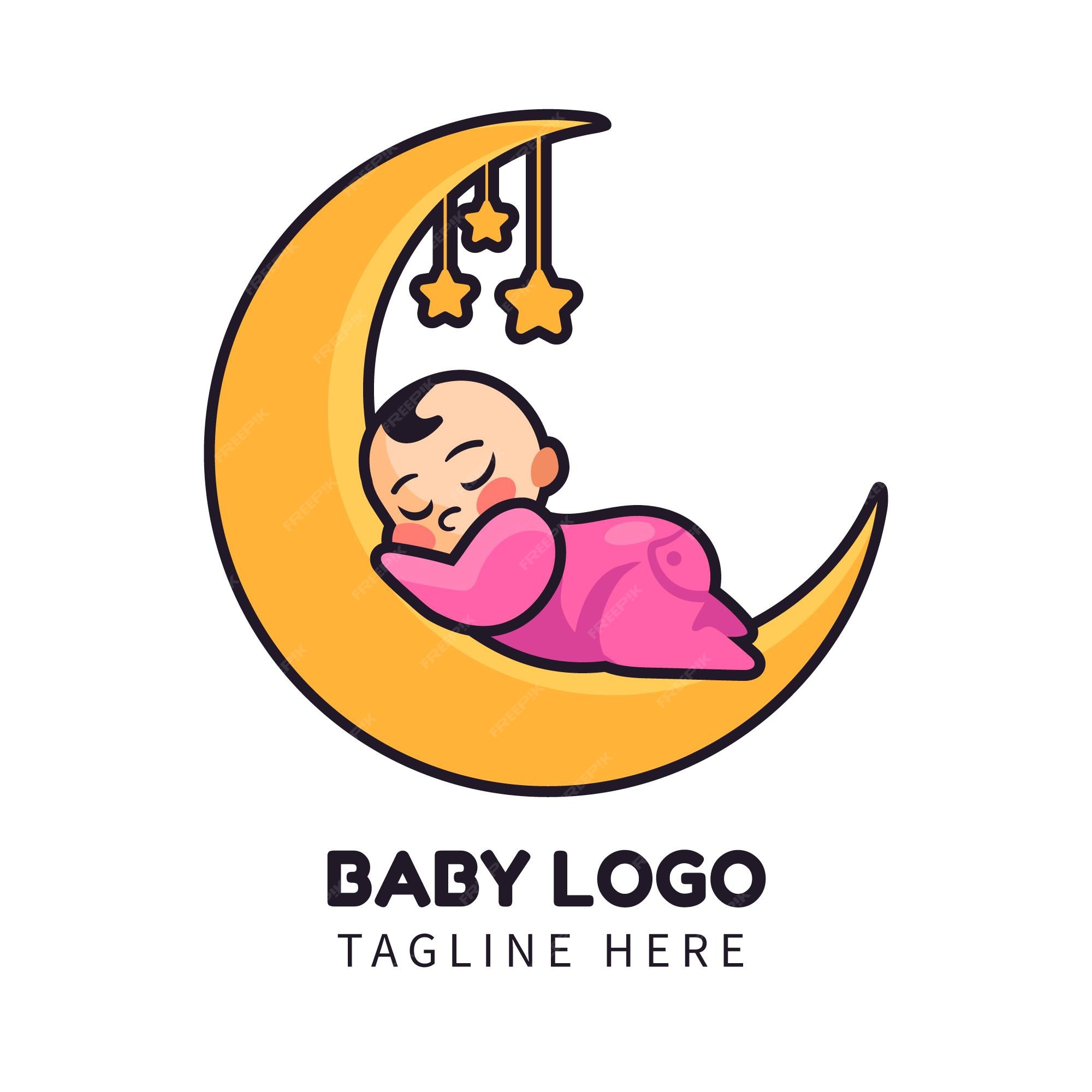 Premium Vector | Illustrated detailed baby logo