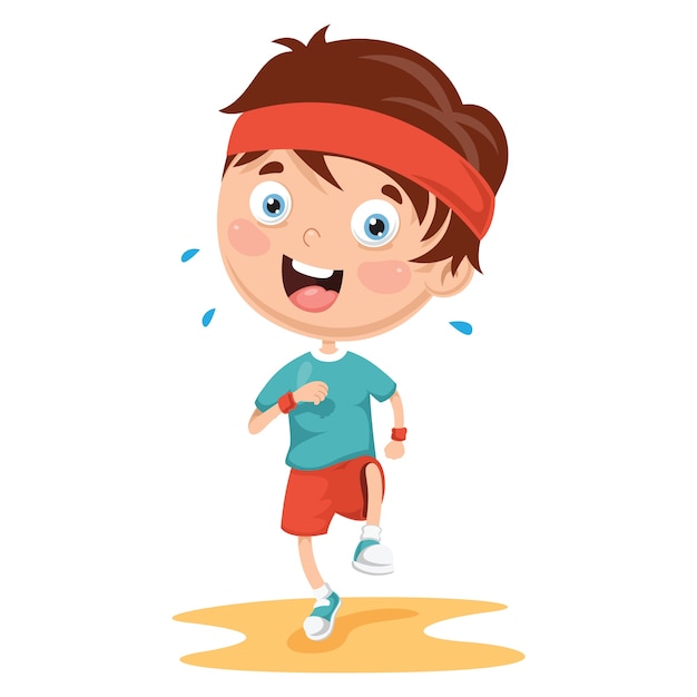 Premium Vector | Illustration of athlete kid