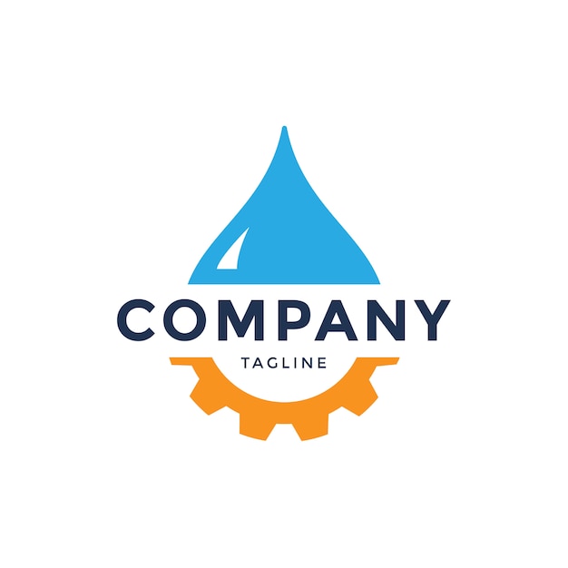 Download Free Illustration Of Blue Water Drop With Gears Cogs Vector Logo Use our free logo maker to create a logo and build your brand. Put your logo on business cards, promotional products, or your website for brand visibility.