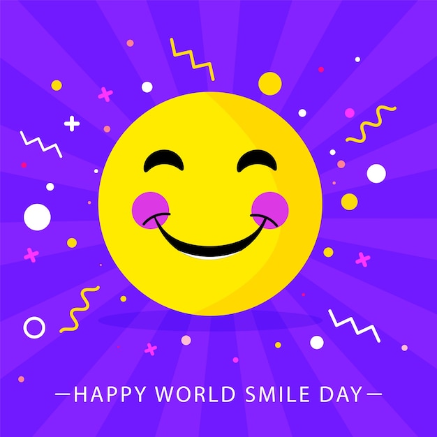 premium-vector-illustration-of-blushing-smiley-emoji-and-confetti