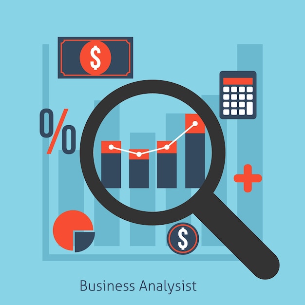 Premium Vector Illustration Of Business Analyst 3413