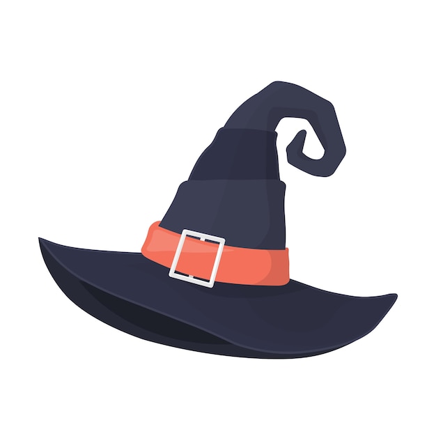 Premium Vector | Illustration of cartoon witch hat. holiday icons concept