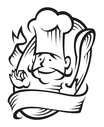 Premium Vector | Illustration of chef in frame