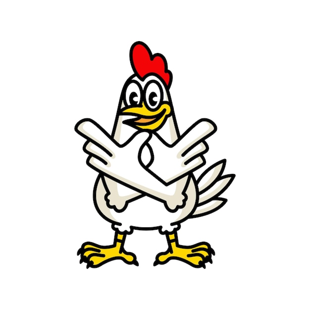 Premium Vector Illustration Chicken Mascot For A Fast Food Fried Chicken Restorant Business 