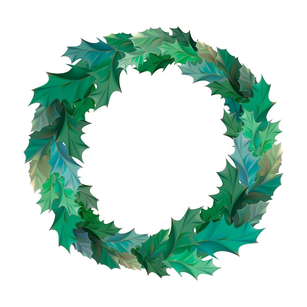 Download Illustration of christmas wreath icon | Free Vector