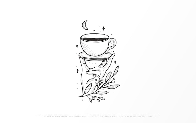 Premium Vector Illustration Of A Coffee Brand