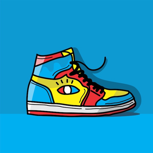 Premium Vector | Illustration of colorful shoes