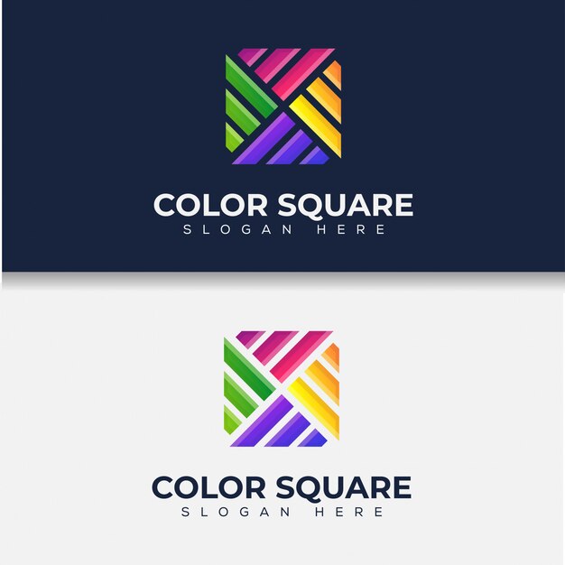 Download Free Illustration Of Colorful Square Logo Icon Sticker Design Use our free logo maker to create a logo and build your brand. Put your logo on business cards, promotional products, or your website for brand visibility.