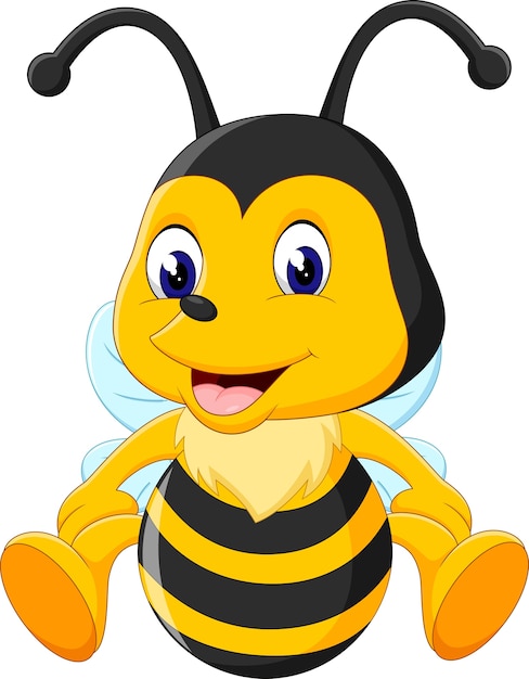 Premium Vector | Illustration of cute bee cartoon