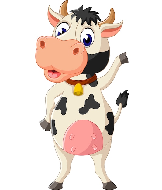 Download Illustration of cute cow cartoon | Premium Vector