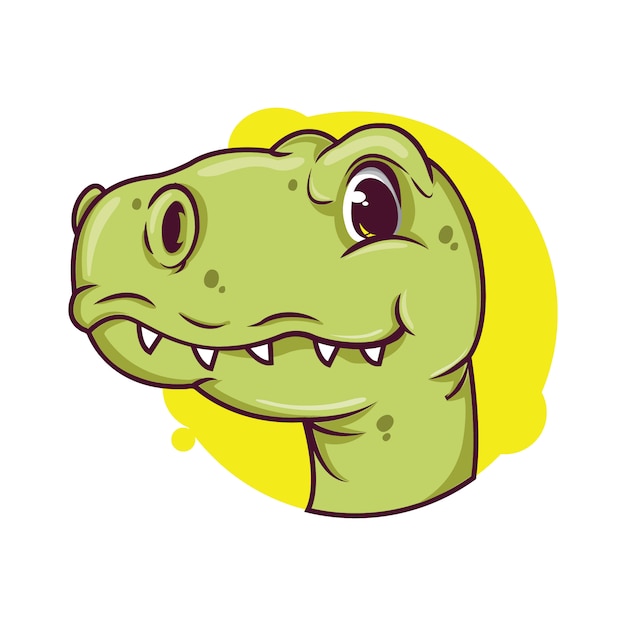 Premium Vector | Illustration of cute dino avatar