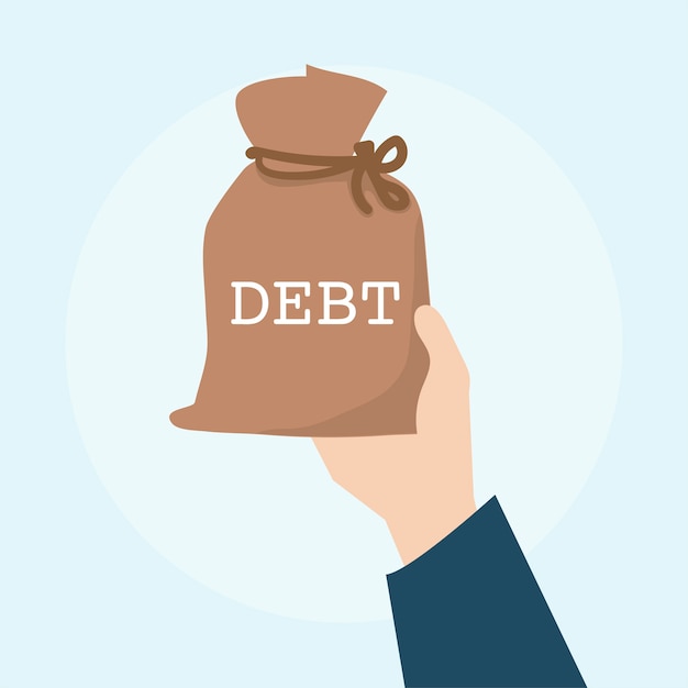 free-vector-illustration-of-debt-financial-concept