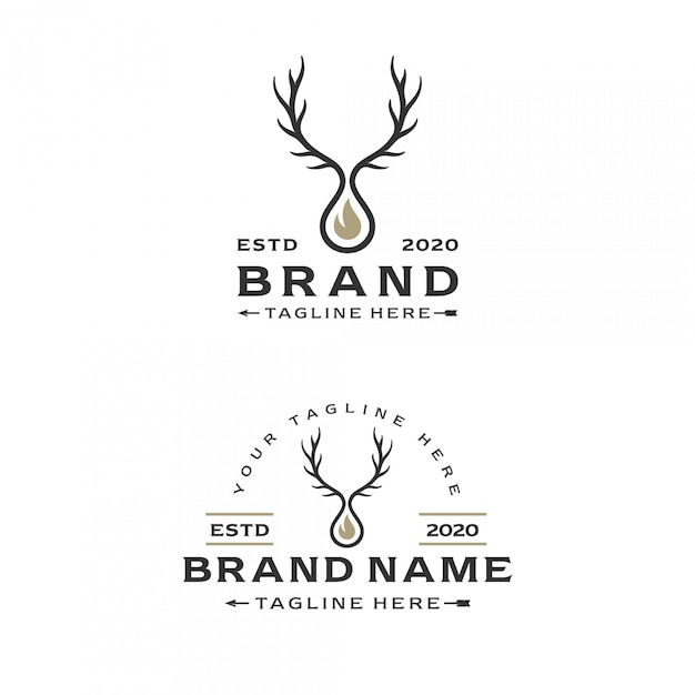 Download Free Illustration Of Deer Antlers And Fire For The Hunter S Logo With Use our free logo maker to create a logo and build your brand. Put your logo on business cards, promotional products, or your website for brand visibility.