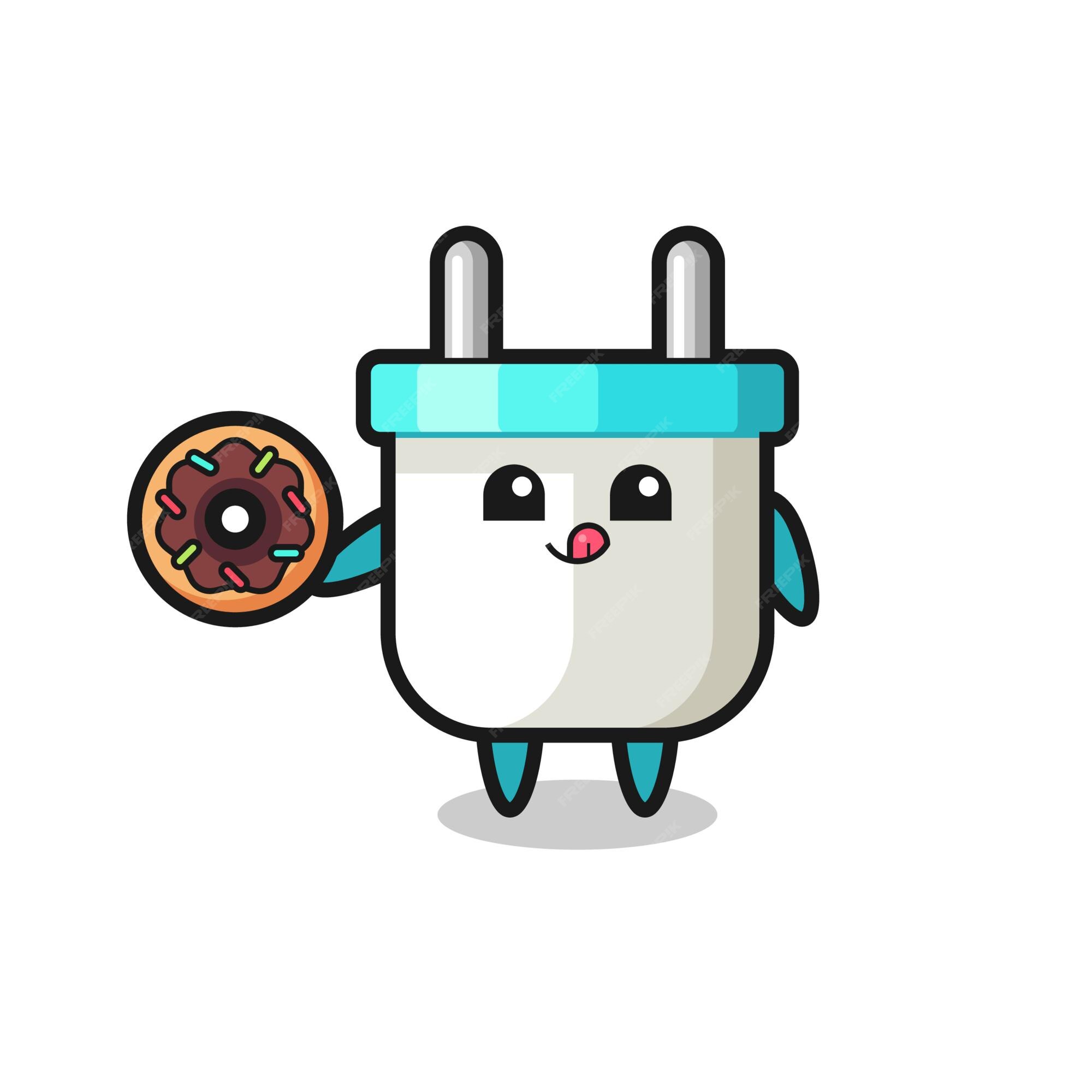 premium-vector-illustration-of-an-electric-plug-character-eating-a