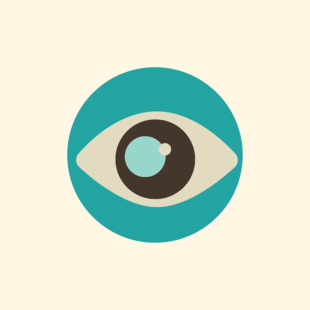Illustration of eye icon Vector | Free Download
