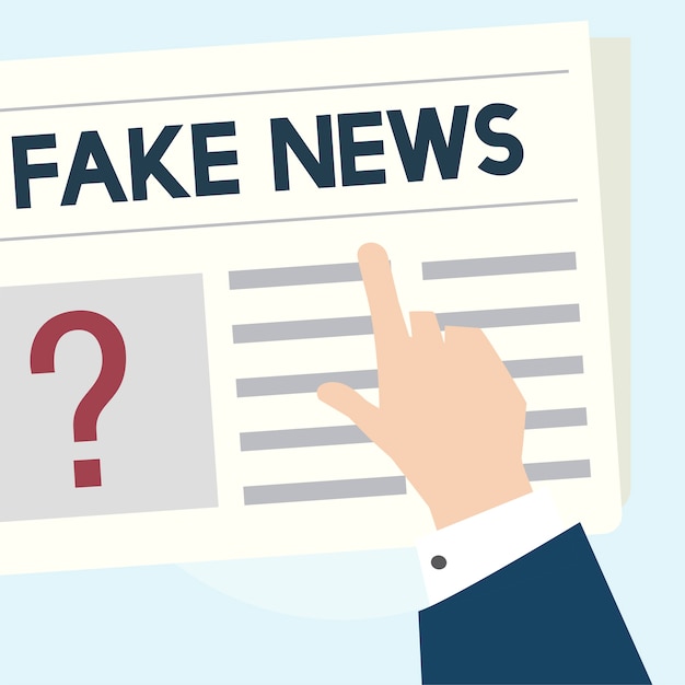 Free Vector | Illustration of fake news concept