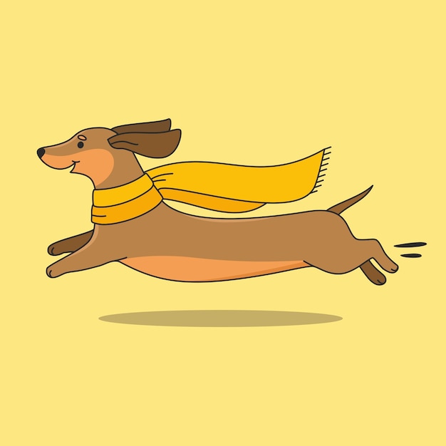 Featured image of post Dachshund Running Vector / Purebred brown dachshund dog running vector illustration.