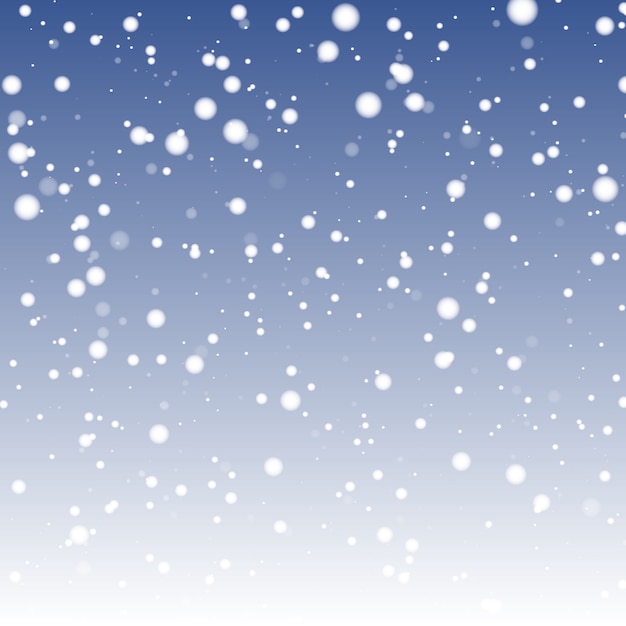 Premium Vector | Illustration of fuzzy snowflakes falling down